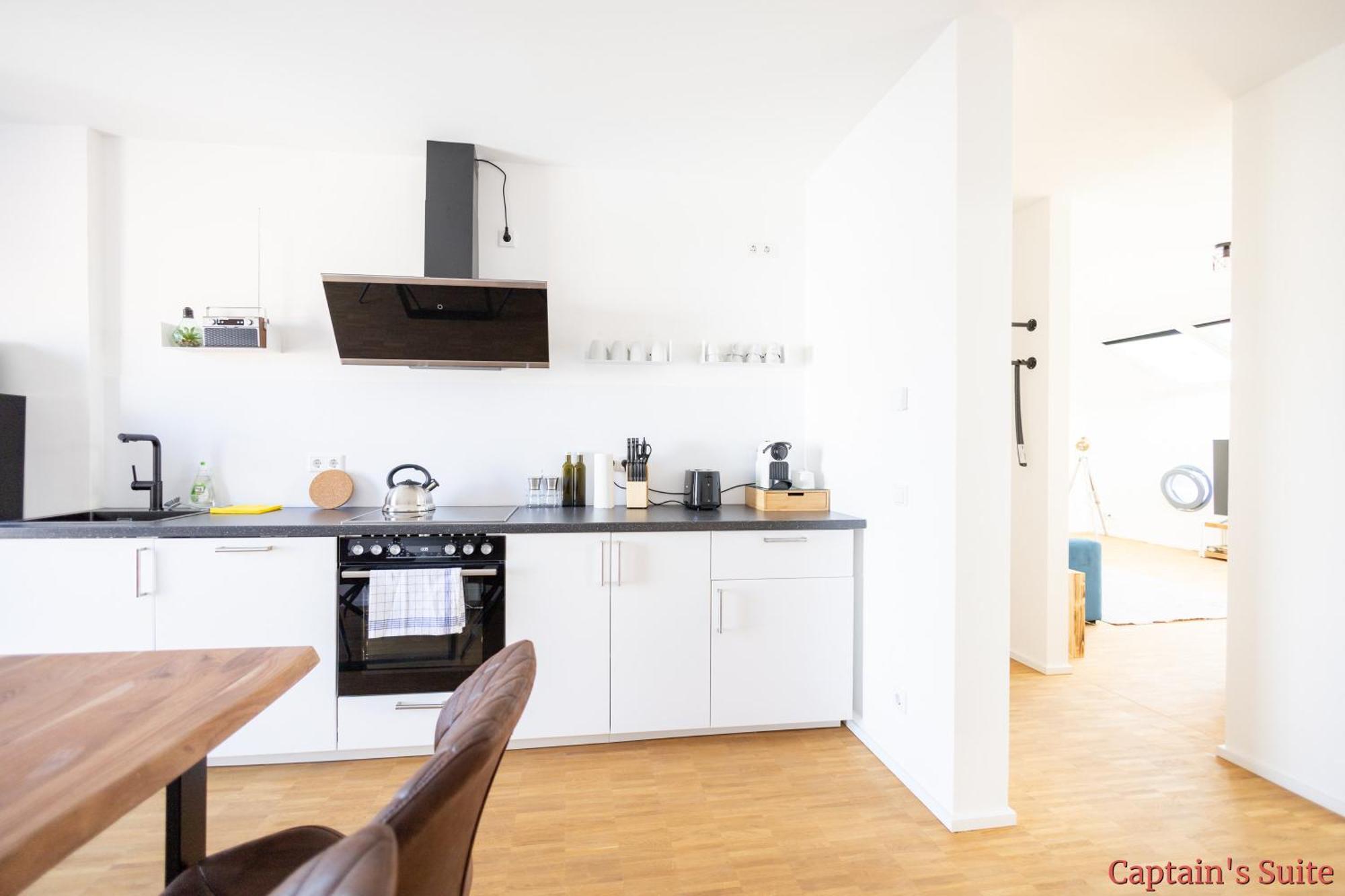 Ko-Living - Beatles Und Banksy Suites & Studios Am Eselsbrunnen - Altstadt - Kueche Halle  外观 照片